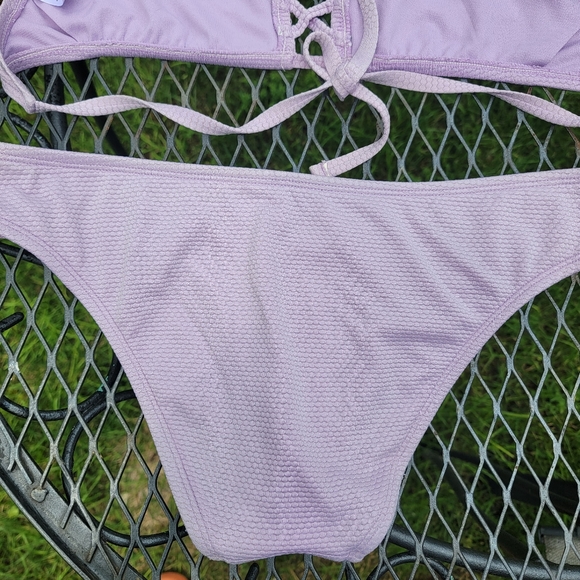 Shade & Shore periwinkle purple bikini 2 pc Sz M - Picture 6 of 10